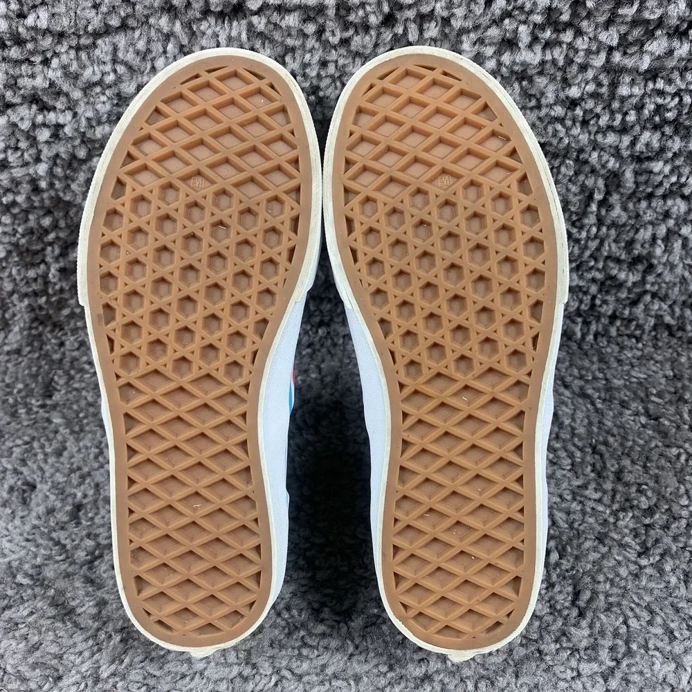 Vans X Where's Waldo Slip-On Kids Size 2 Shoes Red/Yellow Canvas